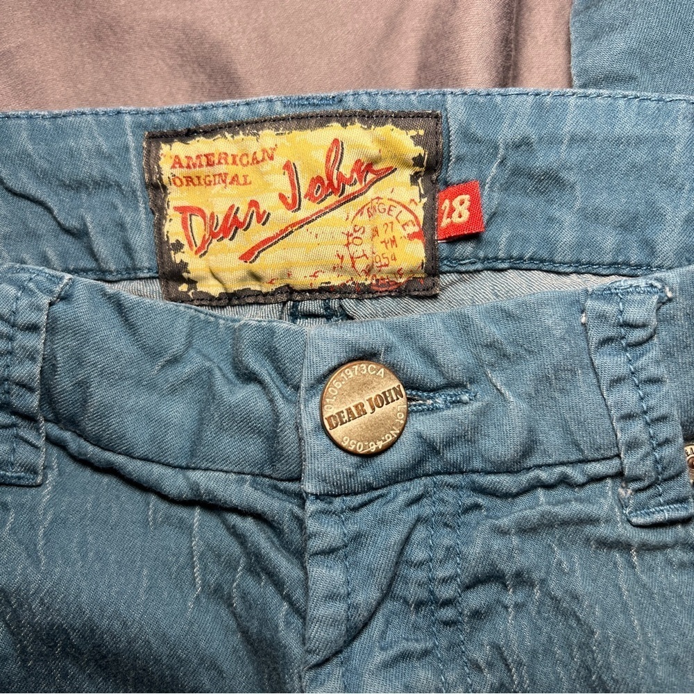 Women’s Dear John Jegging. Size 28 Bright Blue - Picture 3 of 7